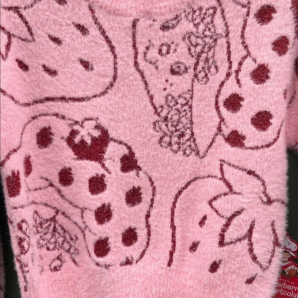 Strawberry shortcake & Stitch Graphic Eyelash Glitter Sweaters 2-Pack Size XS